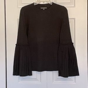 Pleated Bell sleeve sweater